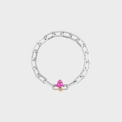 Poubel Pink Mushroom Charm