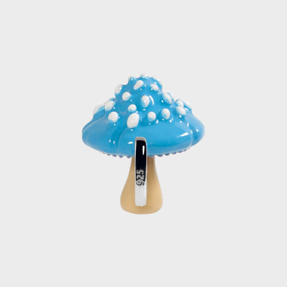Poubel Blue Mushroom Charm
