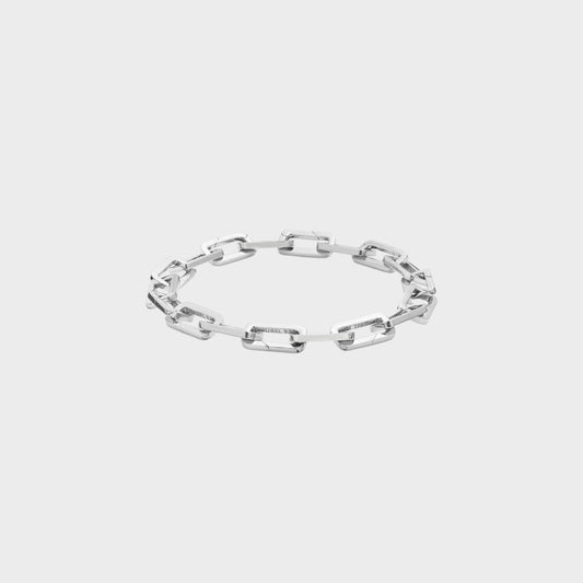 Poubel Bracelet, Silver,  Sterling Silver Bracelet w/ 18 Links
