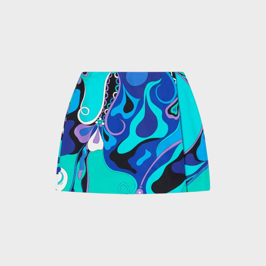 Pucci Silk Wrap Mini Skirt