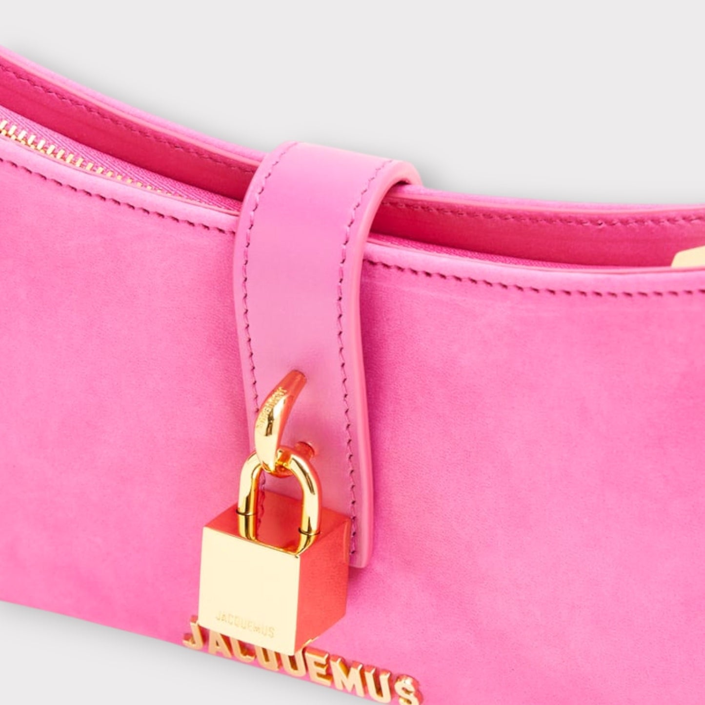 Jacquemus Le Bisou Cadenas Nubuck Bag