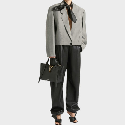 Givenchy Nappa Leather Tracksuit Pants