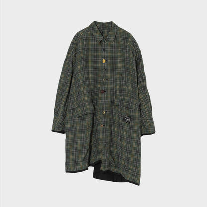 Undercover Green Checked Coat