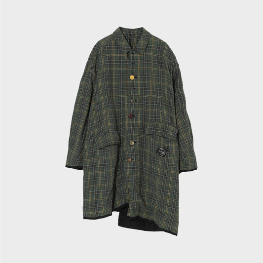 Undercover Green Checked Coat