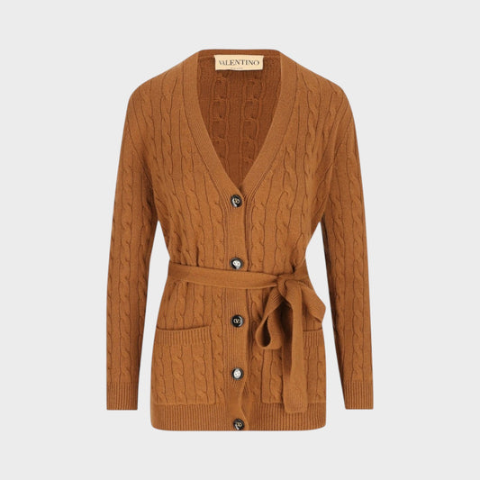 Valentino Cashmere Solid Cardigan