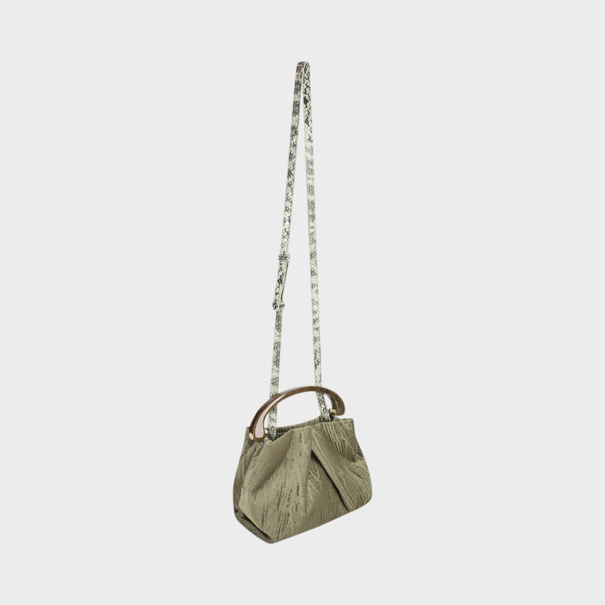 Dries Van Noten Crisp Resin Mohire Effect Bag