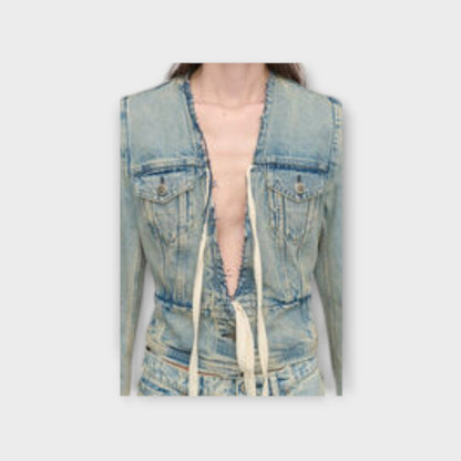 Maison Margiela V-Neck Denim jacket