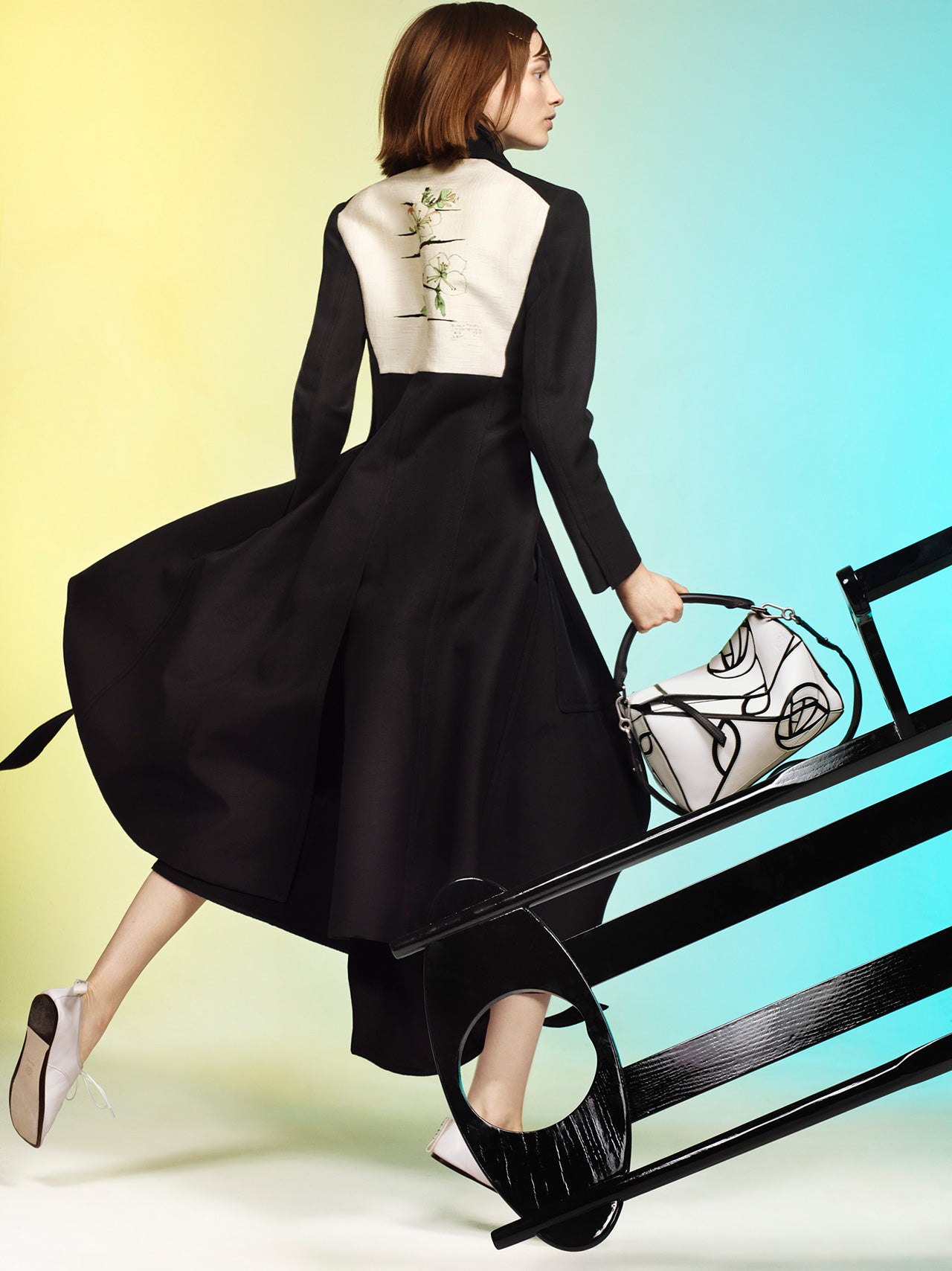 Loewe Wool Patched Coat