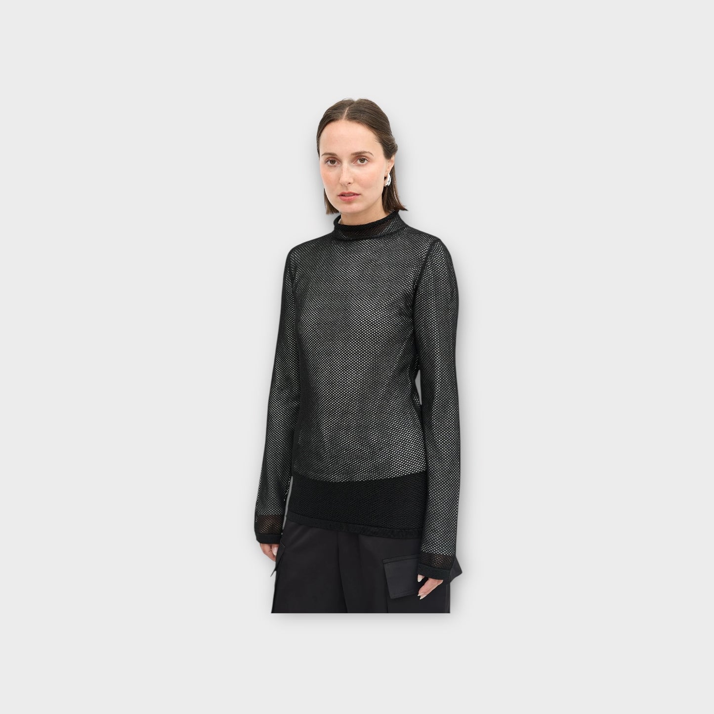 Loewe Double Mesh Turtleneck Top