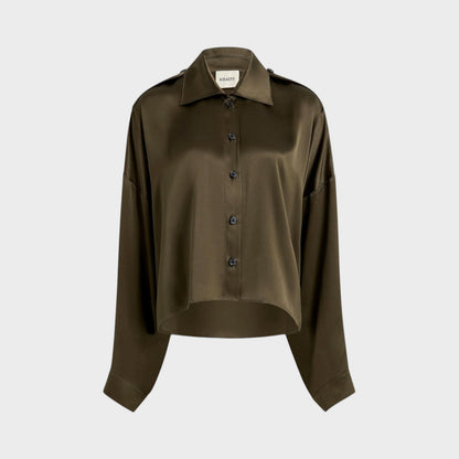 Khaite Bodine Silk Washed Shirts
