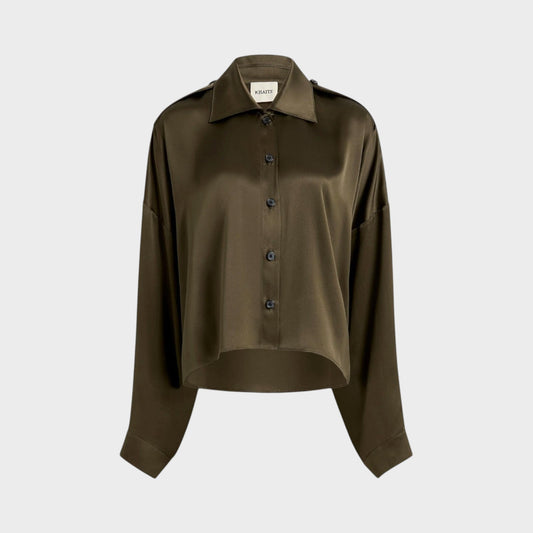 Khaite Bodine Silk Washed Shirt