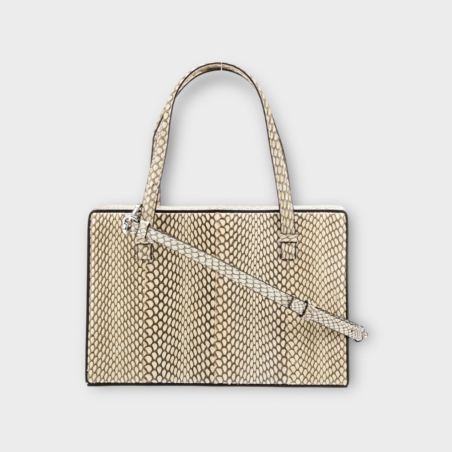 Loewe Python and Lamb Skin Postal Bag