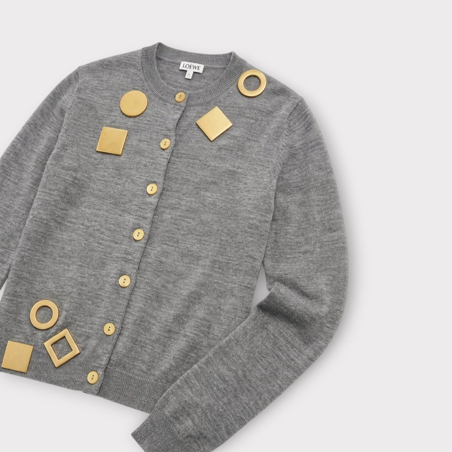 Loewe Geometric Wool Cardigan