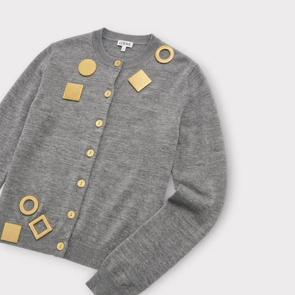 Loewe Geometric Wool Cardigan
