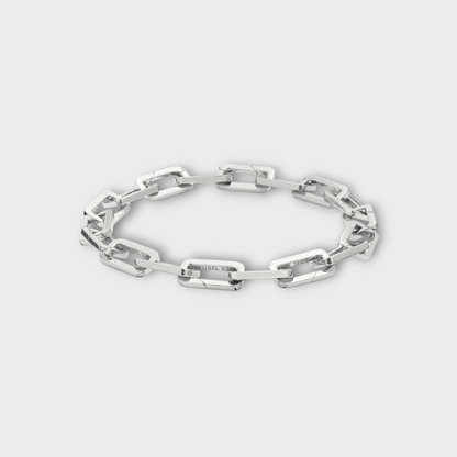 Poubel Bracelet, Silver, Single Charm Adjustable Stearling Silver 11 cm