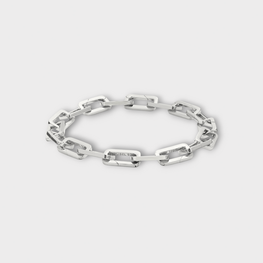 Poubel Bracelet, Silver, Single Charm Adjustable Stearling Silver 11 cm