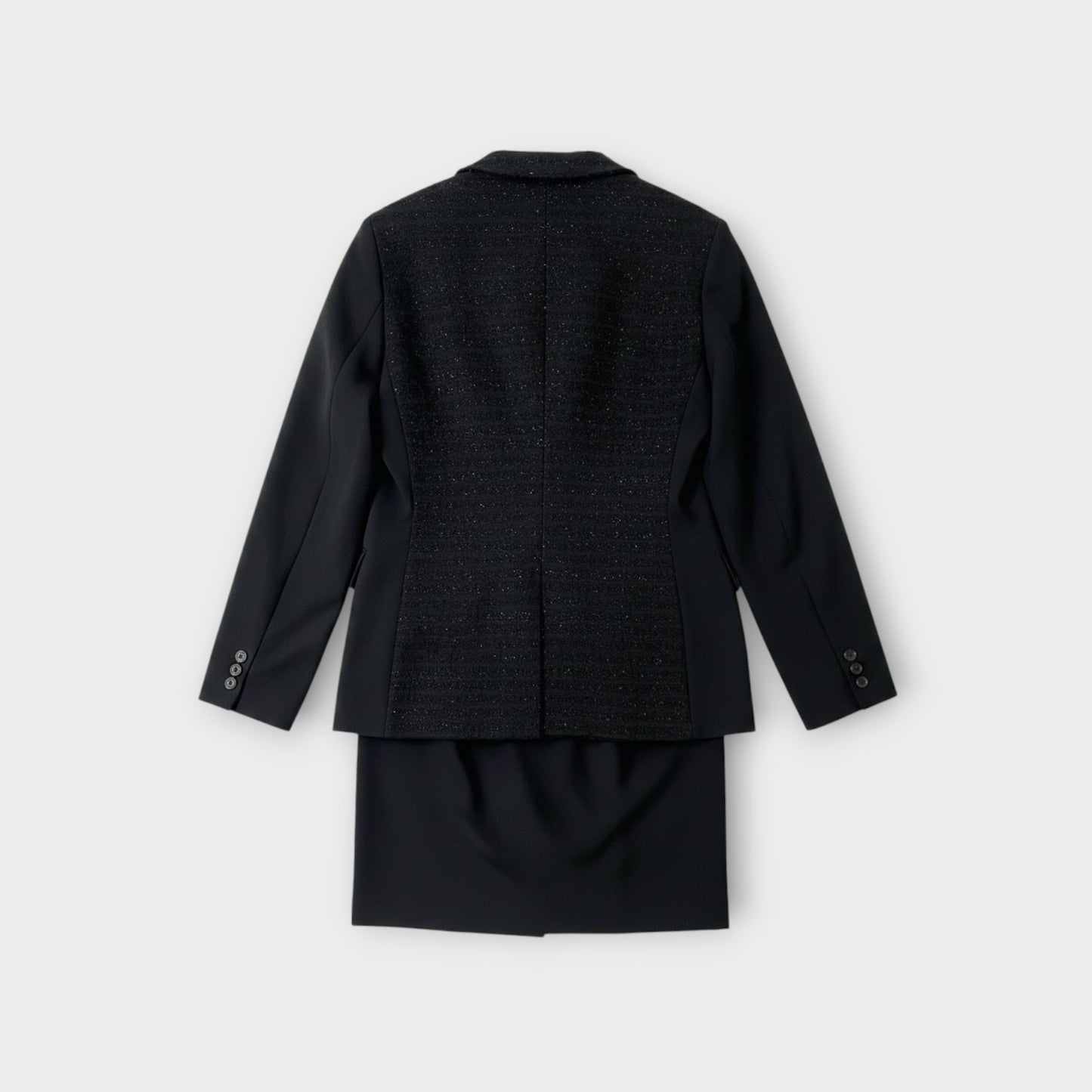 Comme des Garcons Homme Plus Wool Jacquard Twill Asymmetric Coat