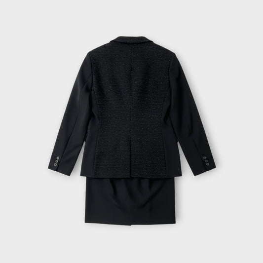 Comme des Garcons Homme Plus Wool Jacquard Twill Asymmetric Coat