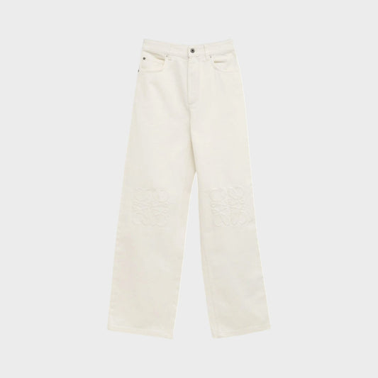 Loewe Cotton Anagram Baggy Jeans