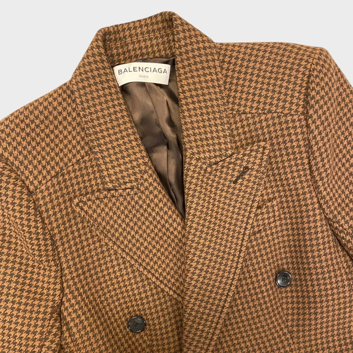 Balenciaga Maroon Hourglass Blazer