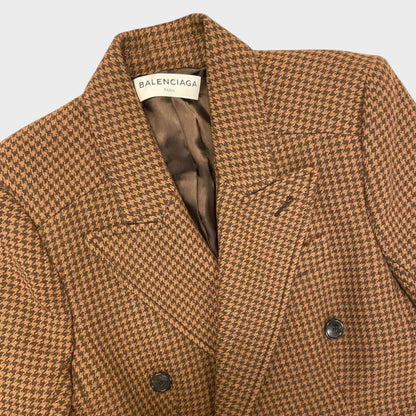 Balenciaga Maroon Hourglass Blazer
