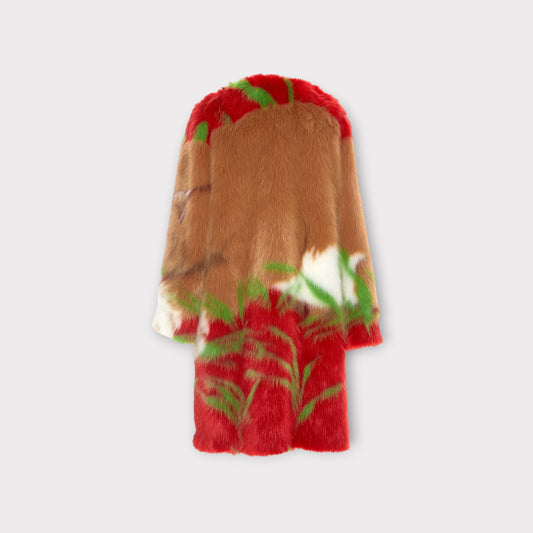 Marco de Vincenzo Pop Faux Fur Coat