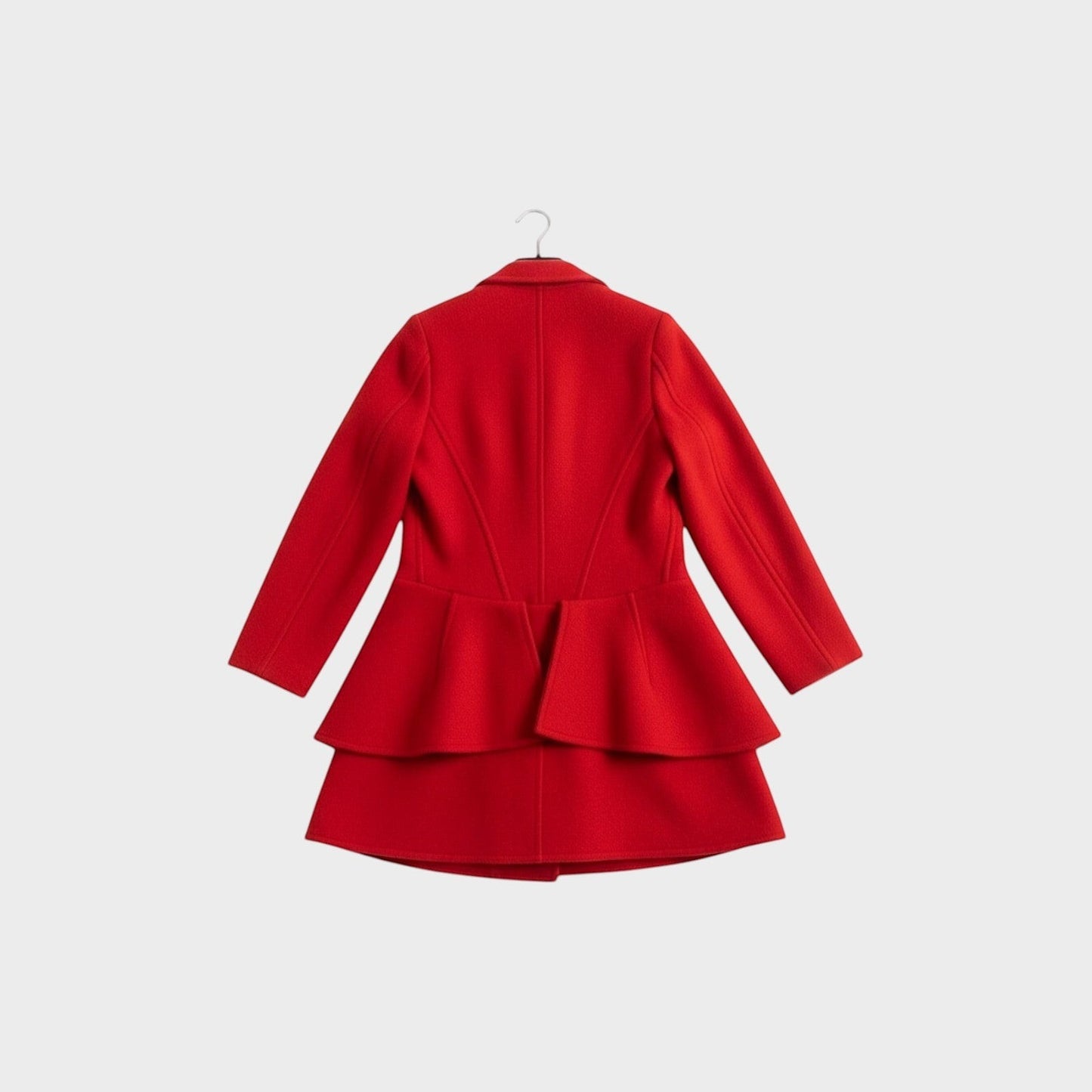 Comme des Garcons Wool Fitted Asymmetric Coat