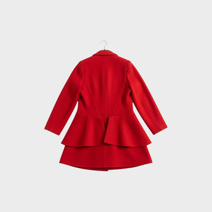 Comme des Garcons Wool Fitted Asymmetric Coat