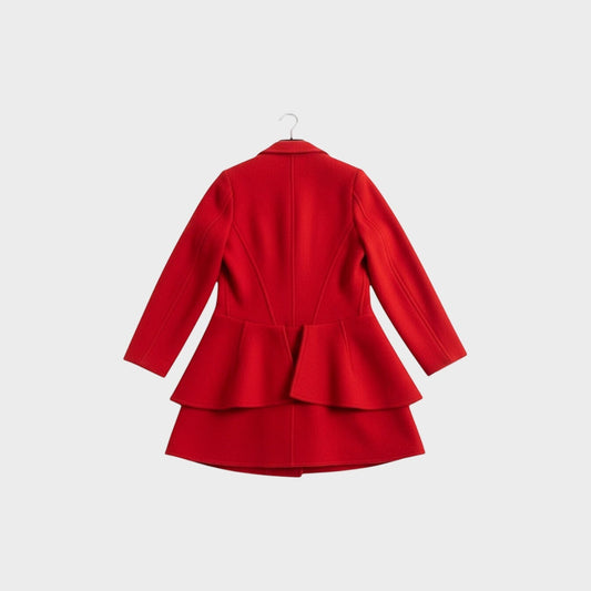 Comme des Garcons Wool Fitted Asymmetric Coat