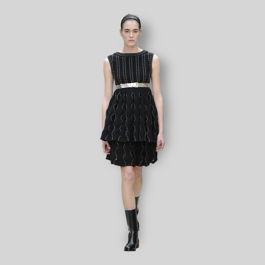 Alaïa Cascade Semi Frilled Skirt