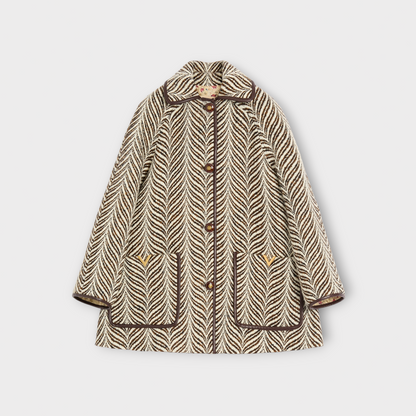 Valentino Wool Mossi Animalier Caban
