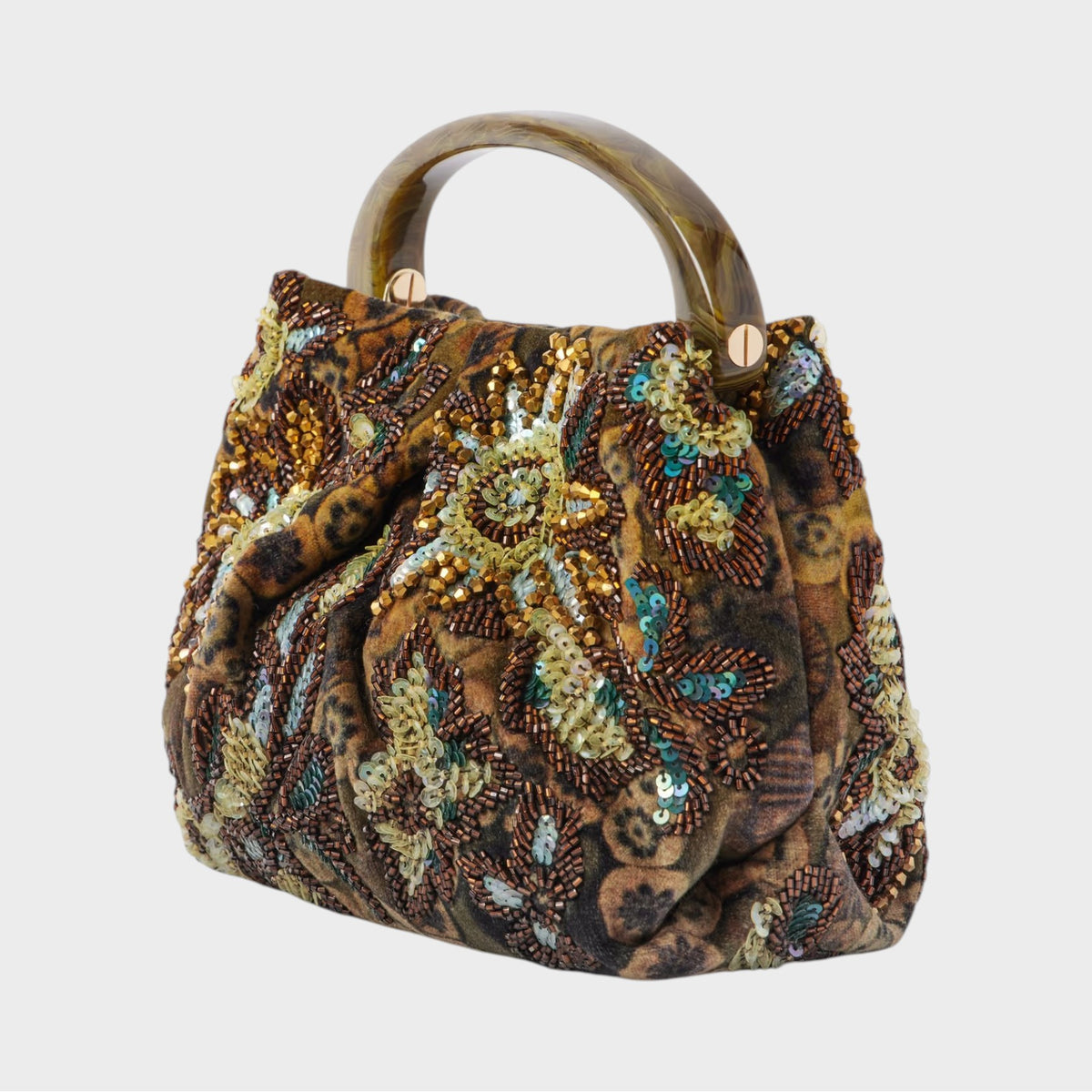 Dries Van Noten Crisp Embroidery Bag