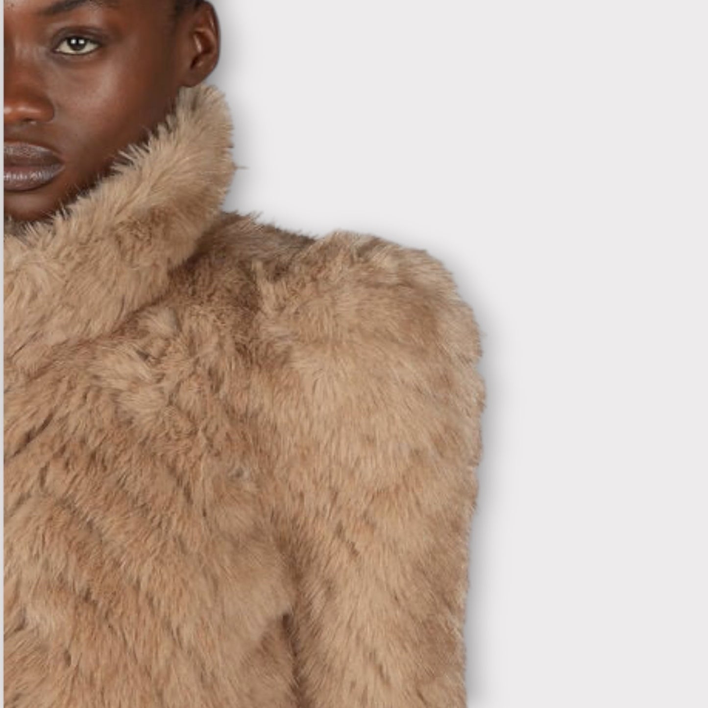 Balenciaga Faux Fur Long Coat