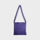 Raf Simons Tote Bag, Print, Cotton Jersey Fleece Top Handle Bag in Purple w/ Badges and Isolation Print
