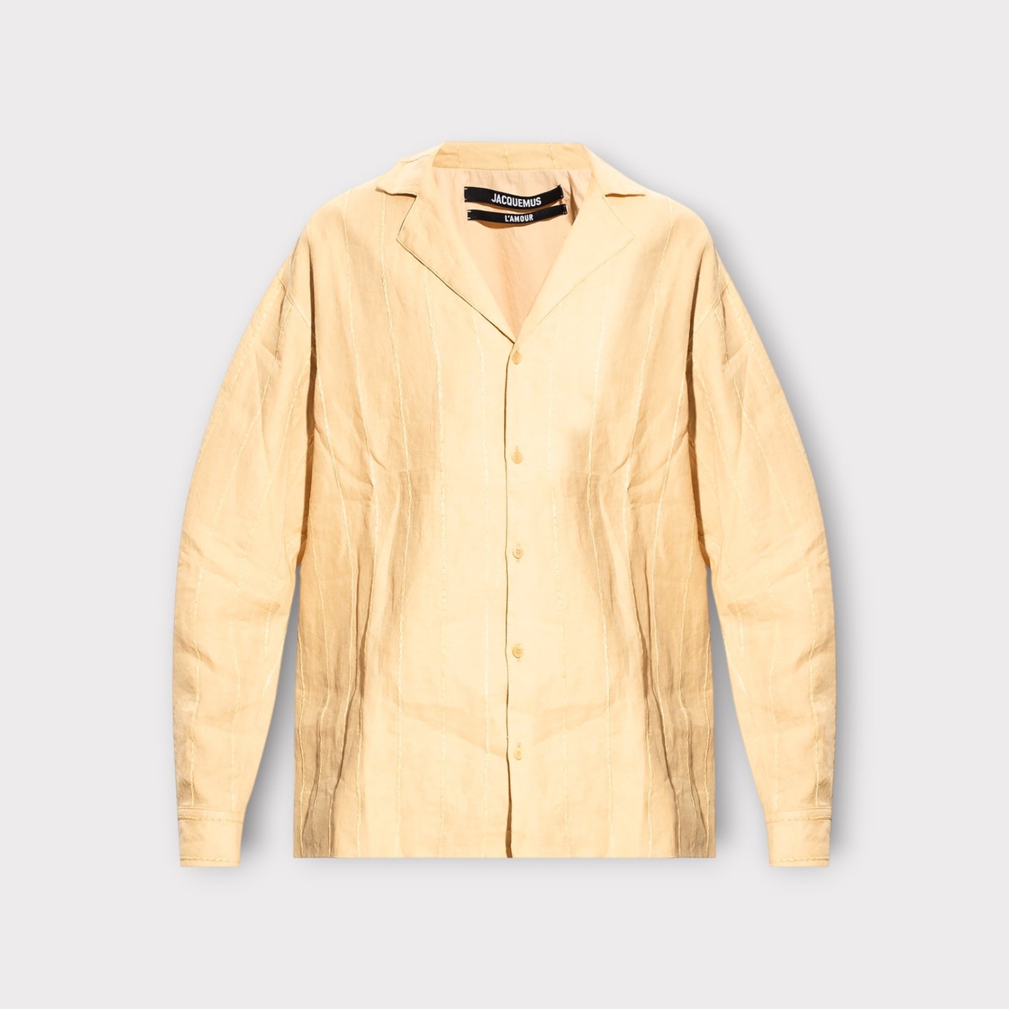 Jacquemus La Chemise Raphia Linen Shirt
