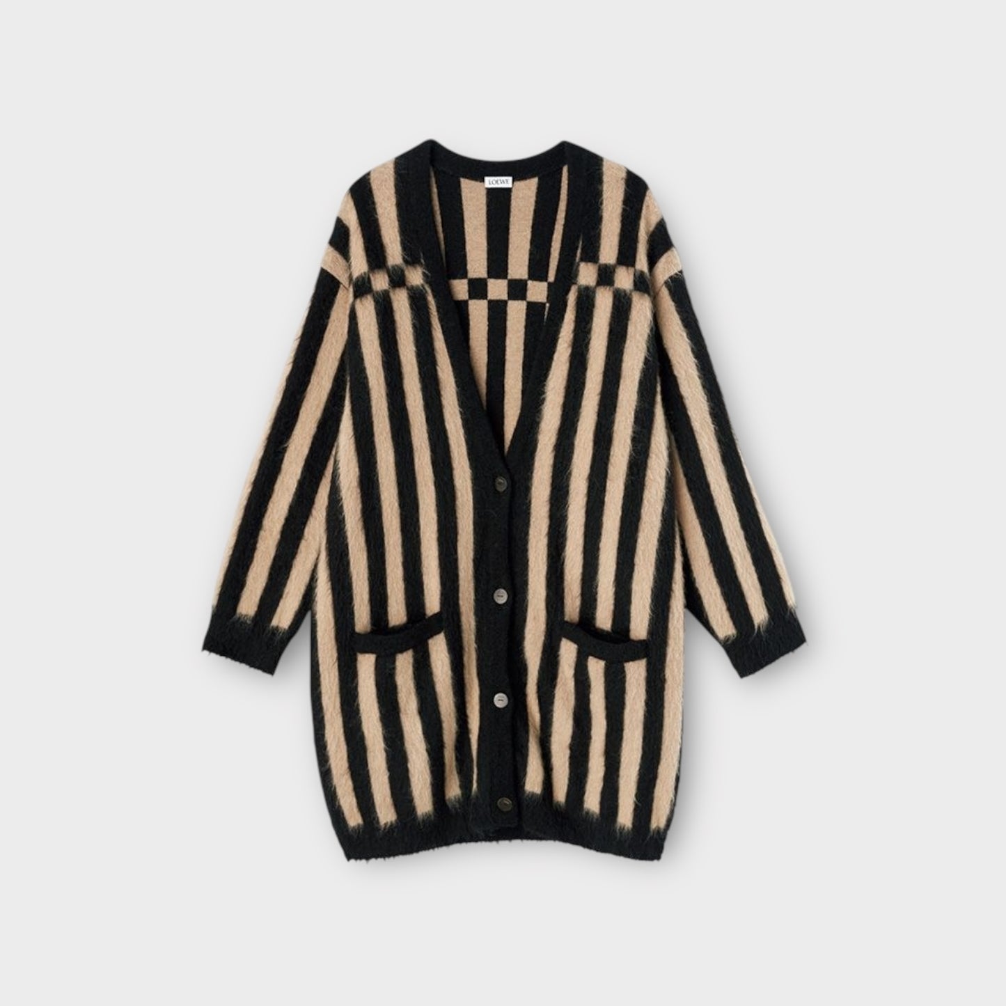 Loewe Bicolor Jacquard Cardigan