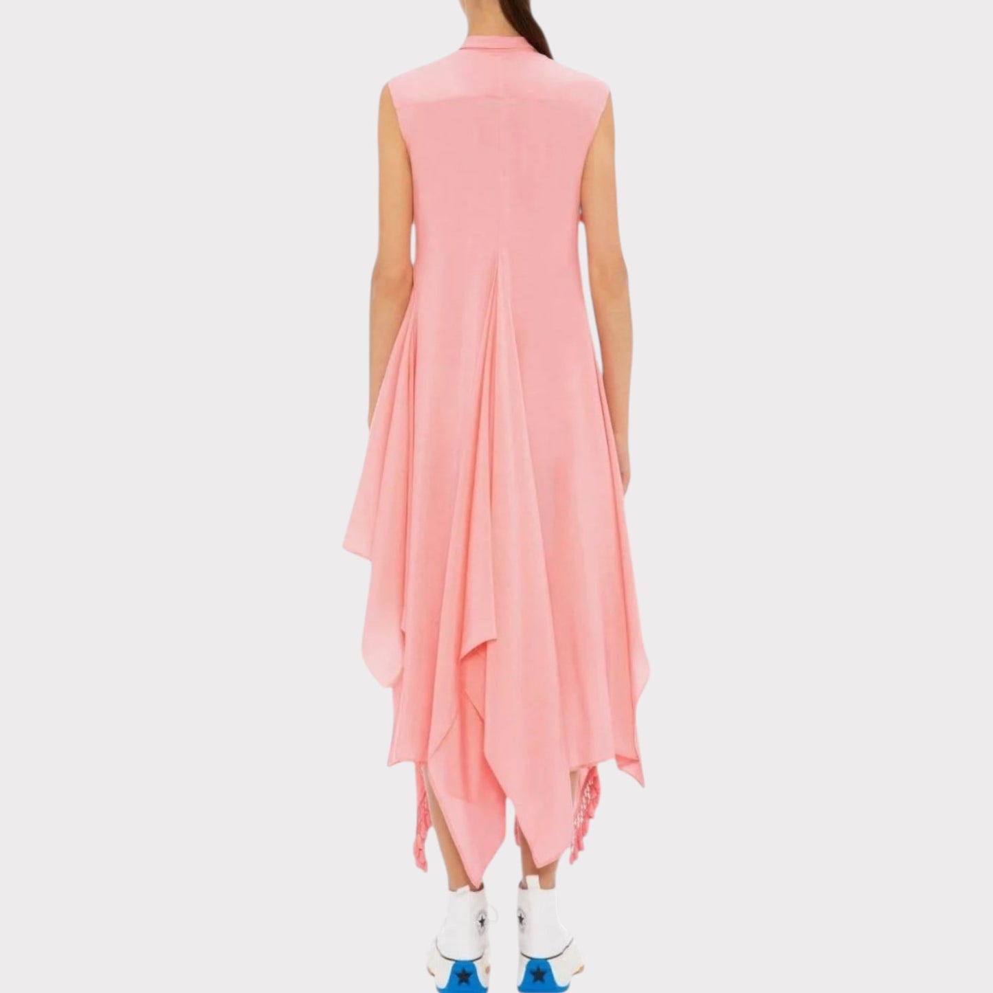 JW Anderson Rounded Cupro Beaded Dress