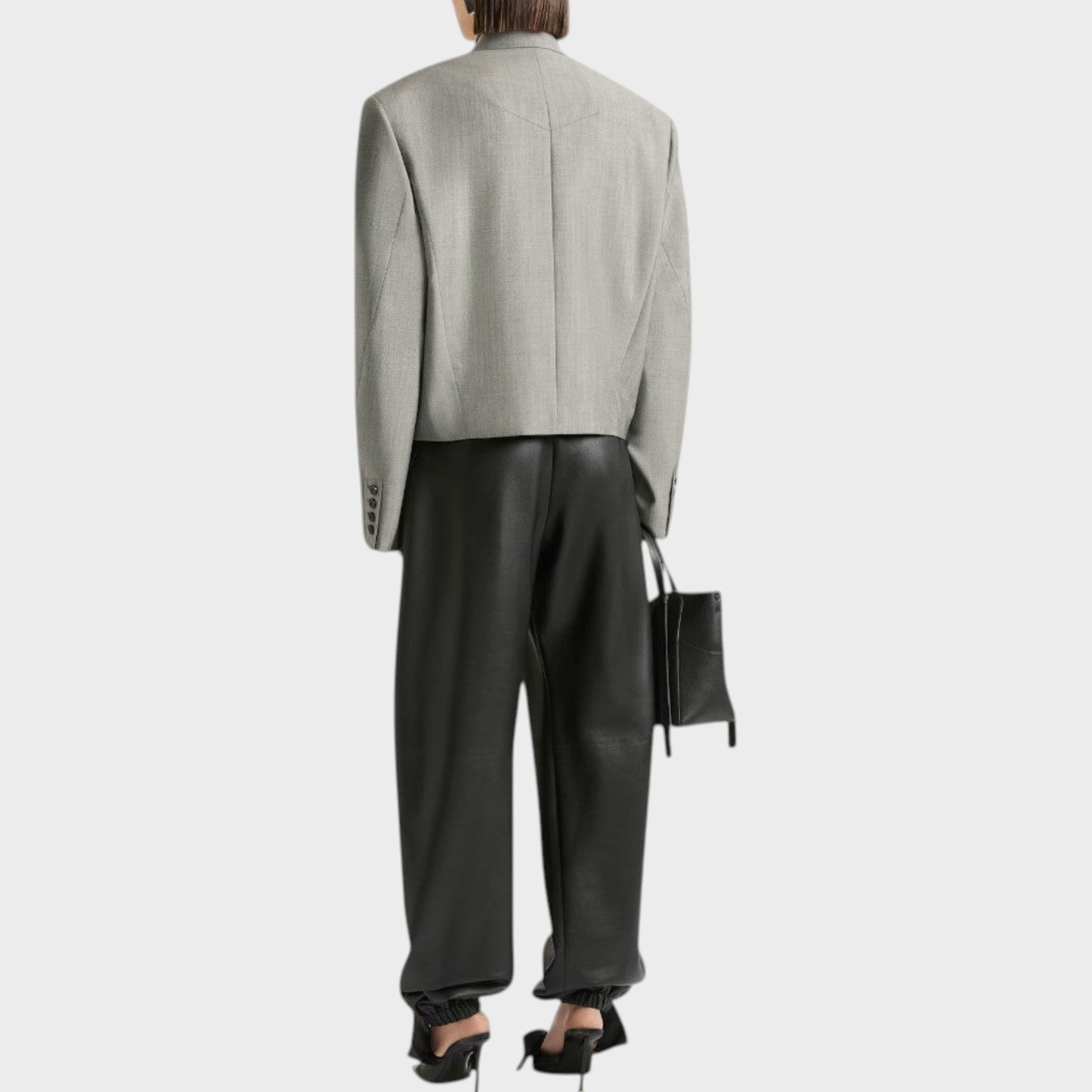 Givenchy Nappa Leather Tracksuit Pants