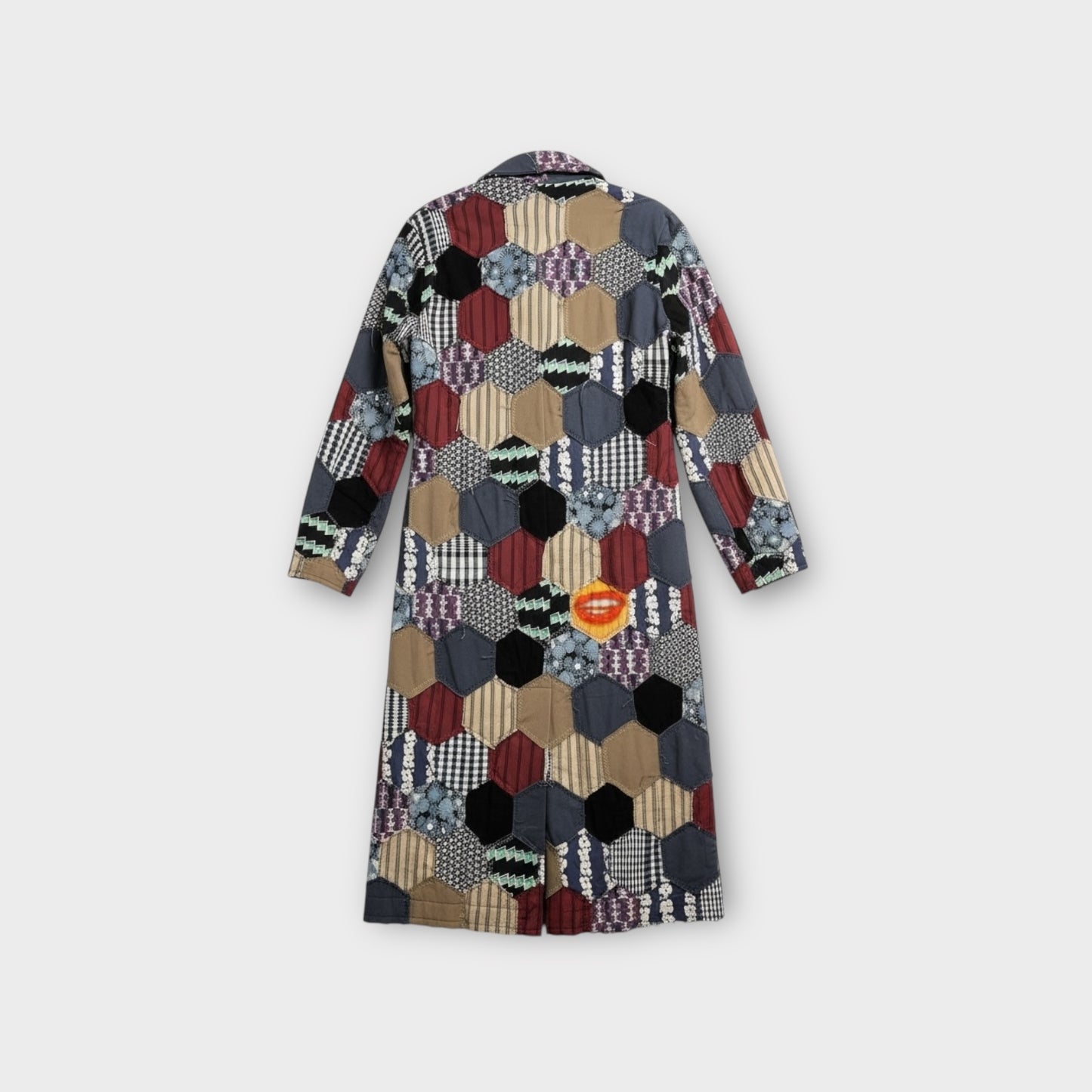 Loewe Wool Hexagon Patchwork Coat