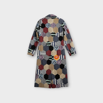 Loewe Wool Hexagon Patchwork Coat