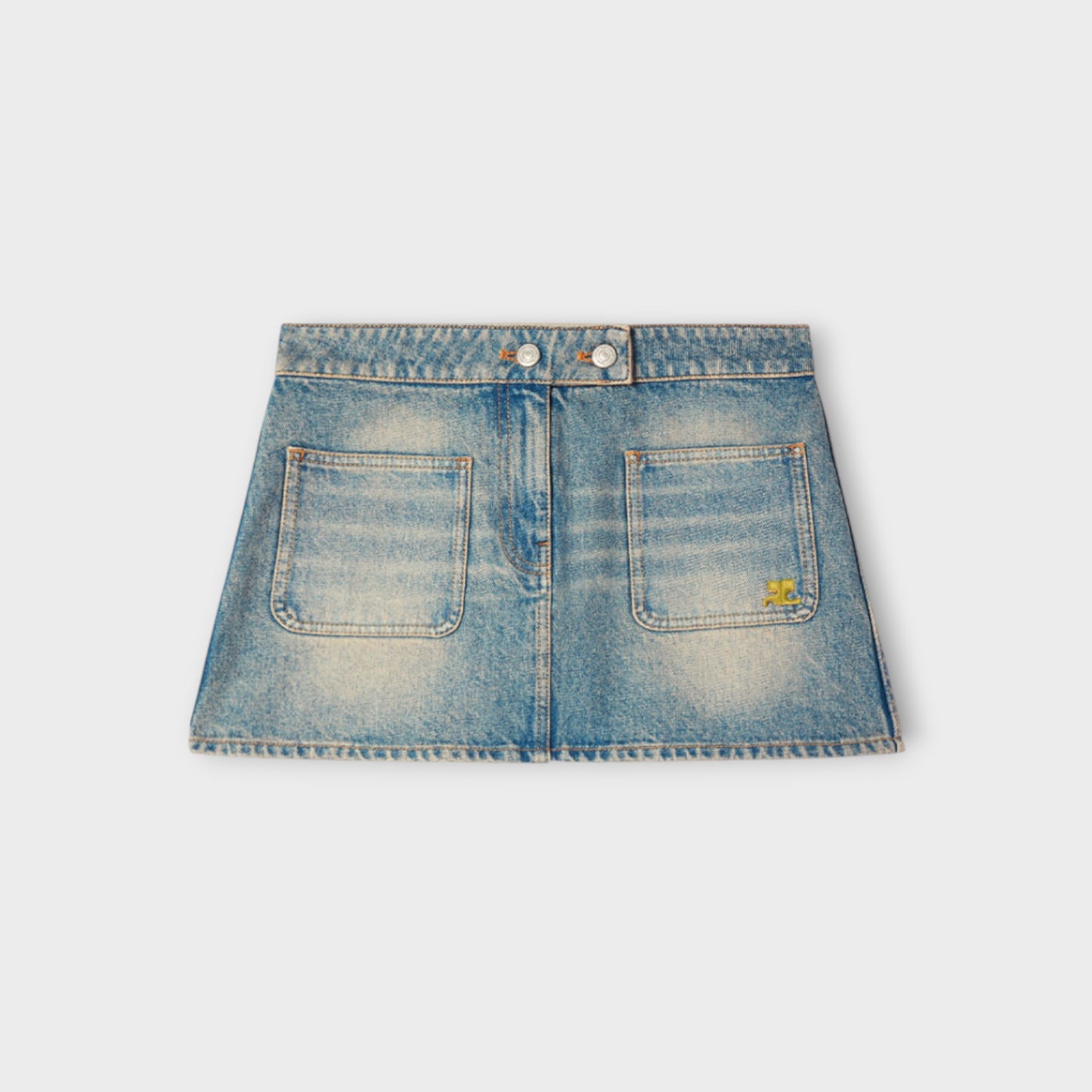 Courreges Denim Mini Skirt