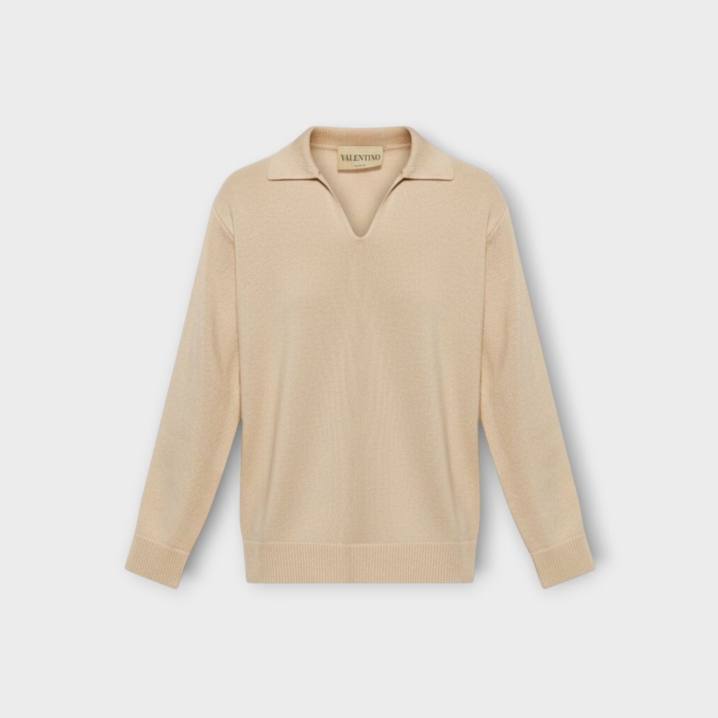 Valentino Cashmere V-Neck Polo