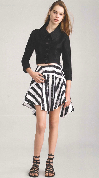 Alaïa Rafia Cropped Jacket