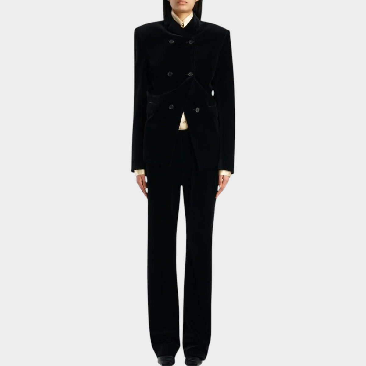 Khaite Hunter Velvet Trousers