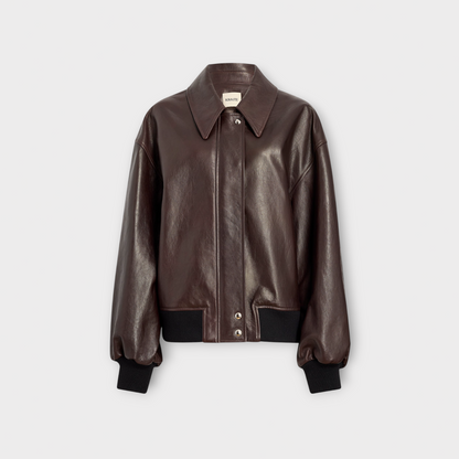 Khaite Shelman Leather Jacket