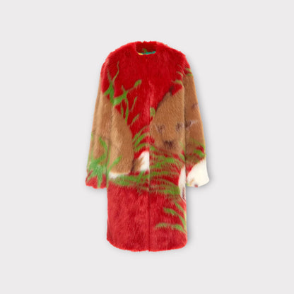 Marco de Vincenzo Pop Faux Fur Coat