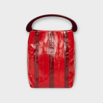 Dries Van Noten Leather Striped Bag