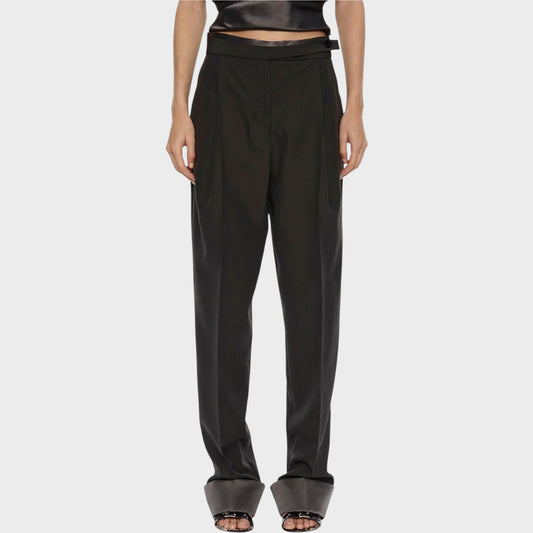Christopher Esber Rowan Silk & Wool Cuffed Trousers