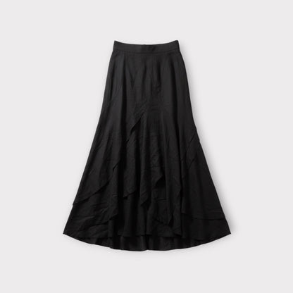 Undercover Wool Layered Maxi Skirt
