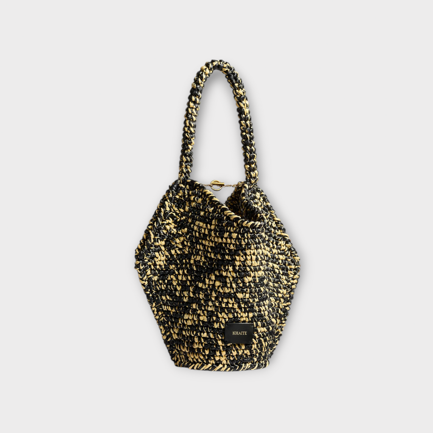 Khaite Mini Lotus Raffia Tote Bag